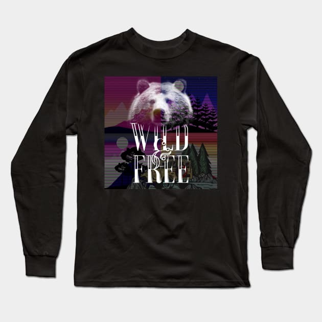 Wild & Free the way it should be. Long Sleeve T-Shirt by MinnieWilks